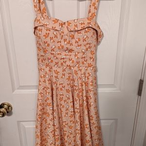 Corgi Print 50s Style Dress